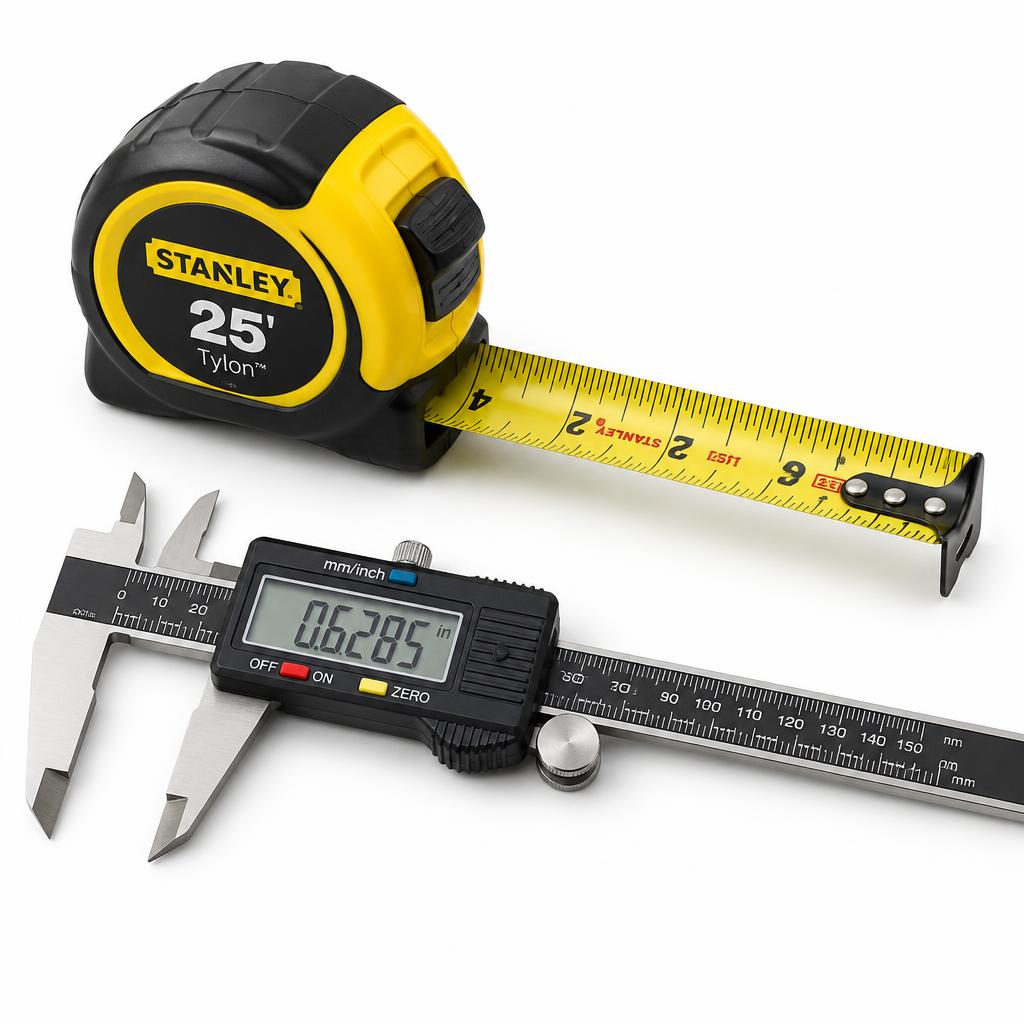 Stanley Flexómetro 8m + Calibrador Digital